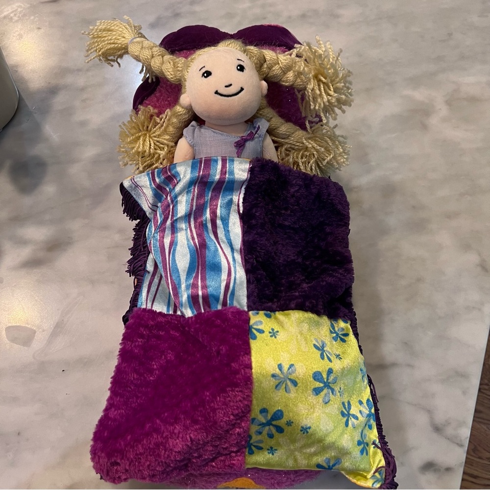 Groovy Girls Carissa Doll with Colorful Doll Bed with blanket